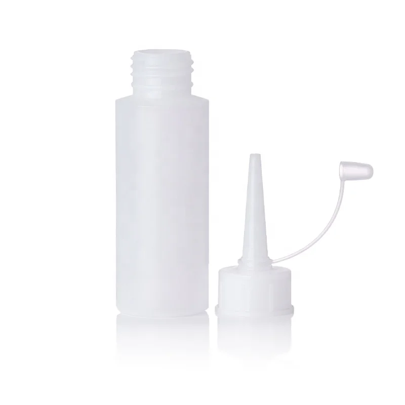 Wholesale Plastic Available 70ml HDPE Needle Tip Plastic Dropper sauce squeeze bottles condiment