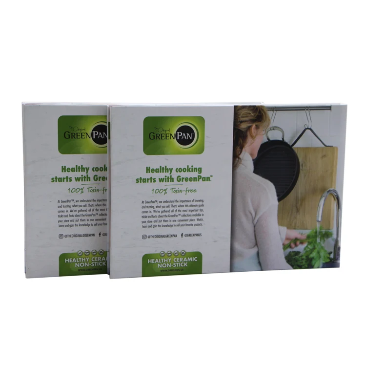 Hardcover custom a5 5inch digital hd video card brochure lcd module