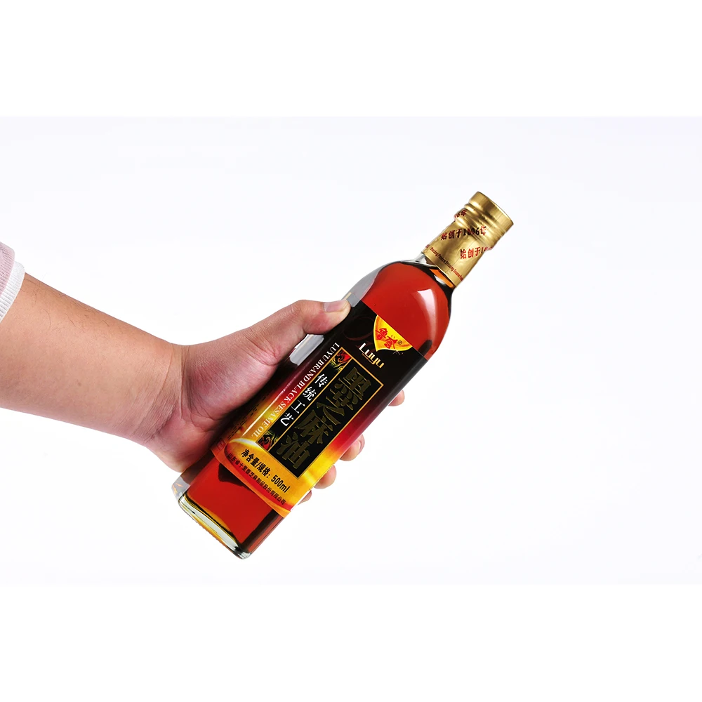 500ml small bottle of small ground black sesame oil