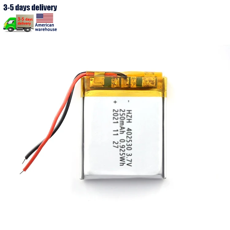 402530 перезаряжаемая батарея KC 1S1P GPS-локатор Bluetooth-динамик 3 7 В 250 мАч полимерная литиевая