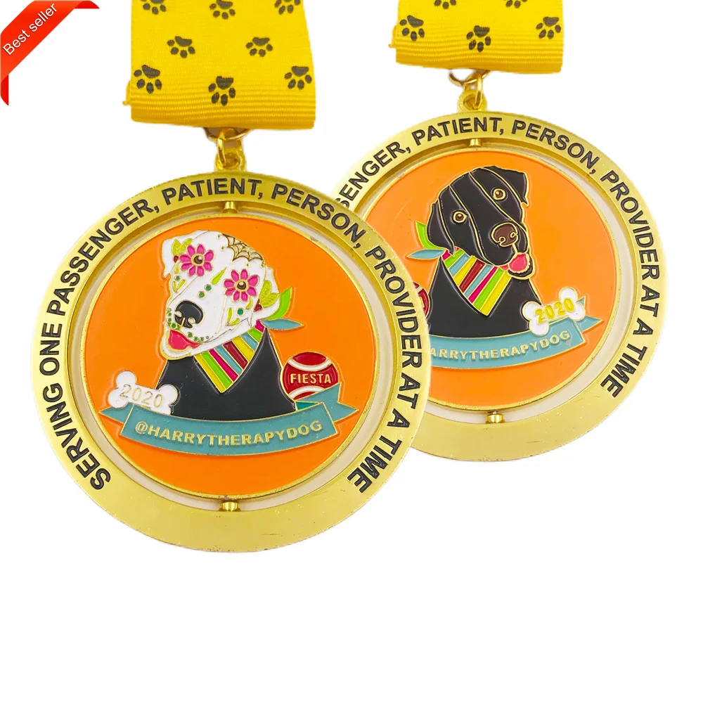 Manufacturer Custom Medal Sublimation Sport Gymnastic Kung Fu Swimming Ironman Spinning Medal Champions League Medal