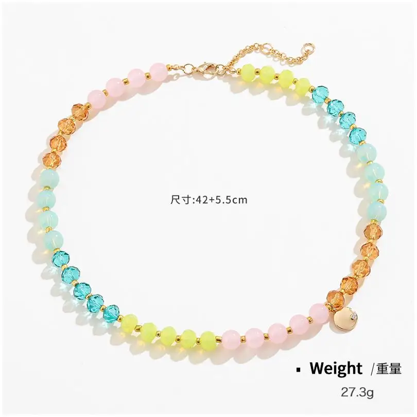 Fashion Jewelry Necklaces Dainty Love Birth Flower Name Plated Black Link Charm Long Clover Moon Heart Gift Anti Vaping Necklace