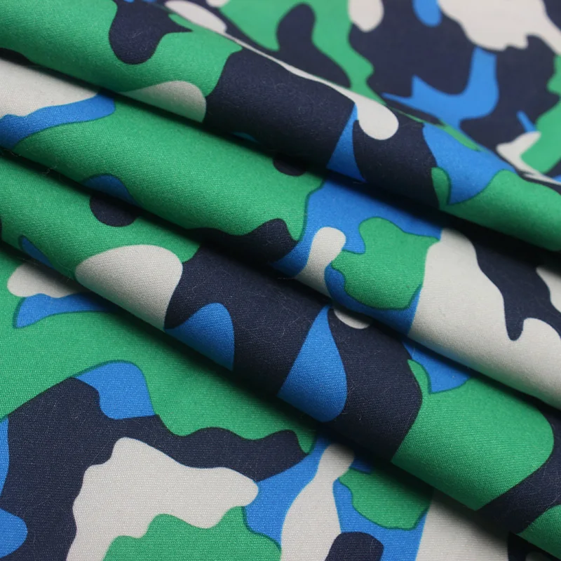 
polyester peachskin custom pattern print on fabric 