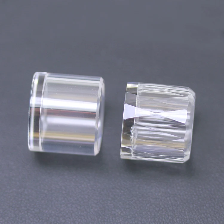 Yisheng Jewelry Factory Gemstone Craftwork Customized Mini Beer Glass Cylinder Shaped Synthetic White Corundum Gemstone