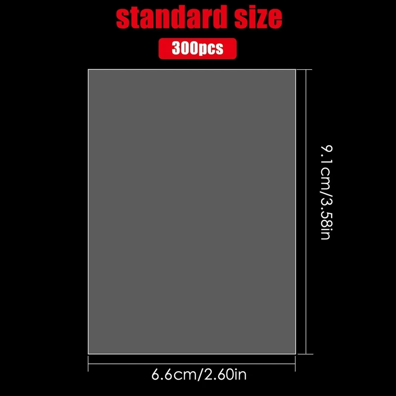 High Quality Clear Penny Sleeves 100 pieces pack Cheap Soft Card Sleeves Customized Packing Standard Clear Sleeves For Card