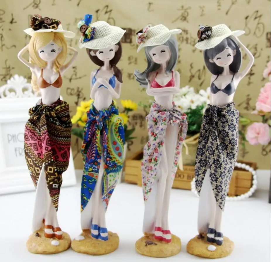 Customized Home Table Art Decor Luxury Pet Lady Resin Table Base Sculpture