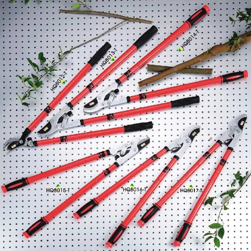 Stainless Steel Blade Garden Lopper and Hedge Shears Round Telescopic Steel Handle Pruner Pruning Tools Clipper Secateurs