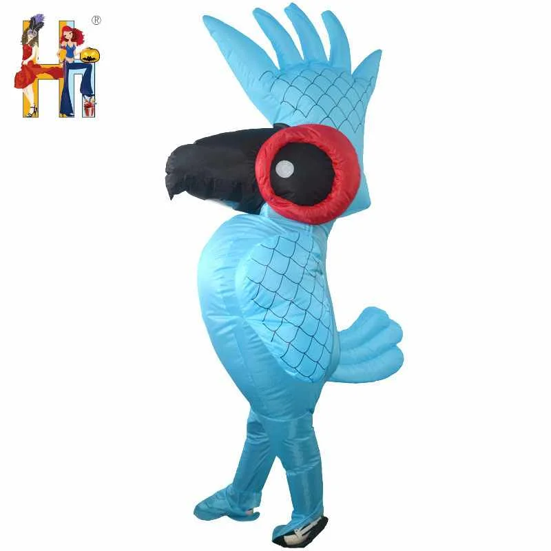 
Хэллоуин попугай надувной костюм с мультипликационным рисунком «кукла» с надувной костюм трансграничной Лидер продаж на Amazon 