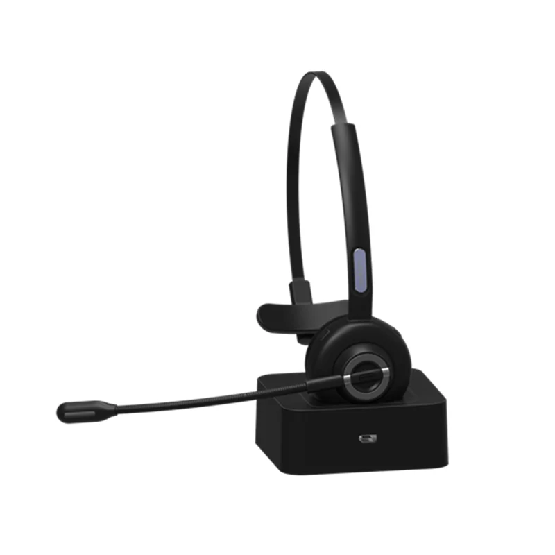 Over head Hands Free Single Ear Blue tooth Call Center Office Headset Mono Wireless Headphone for Trucker