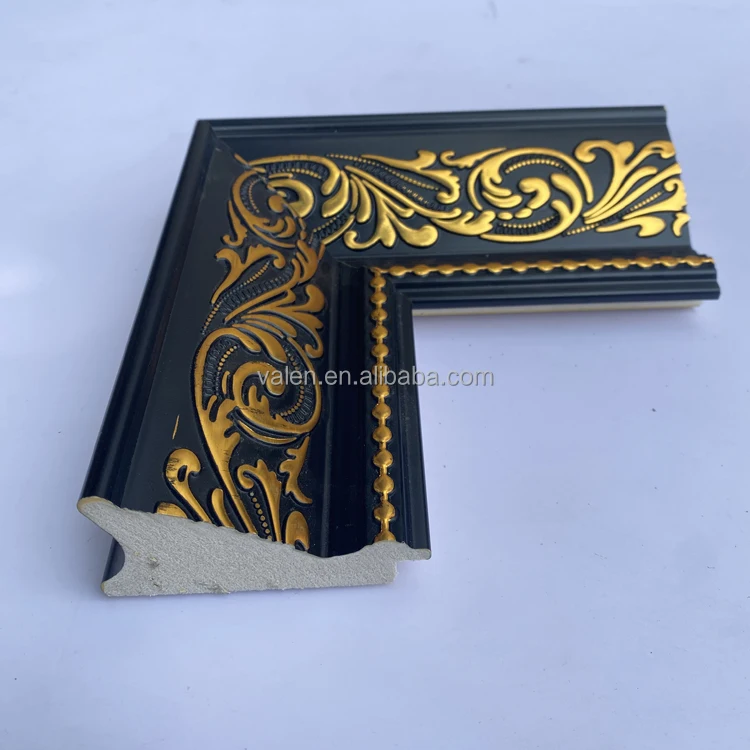 Manufacturers Various Styles Free Sample Ps Plastic Colorful Decorative Baroque Style Oil Painting Frame Wood Picture Frame