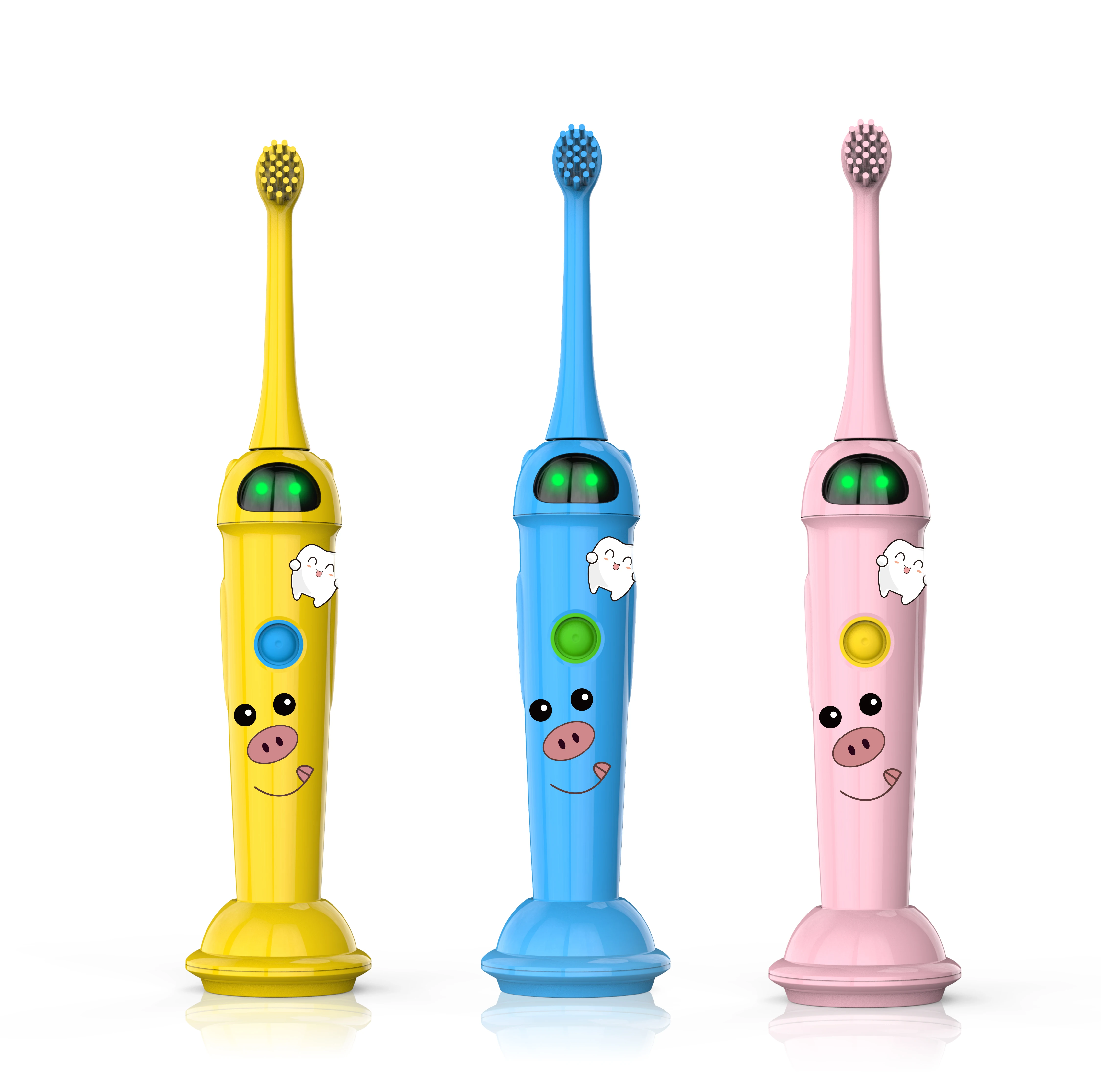 Space Children Kids Tooth Brush Sonic Electrical Toothbrush Light Battery Powered Timer Operated Toothbrush For Boys Girls