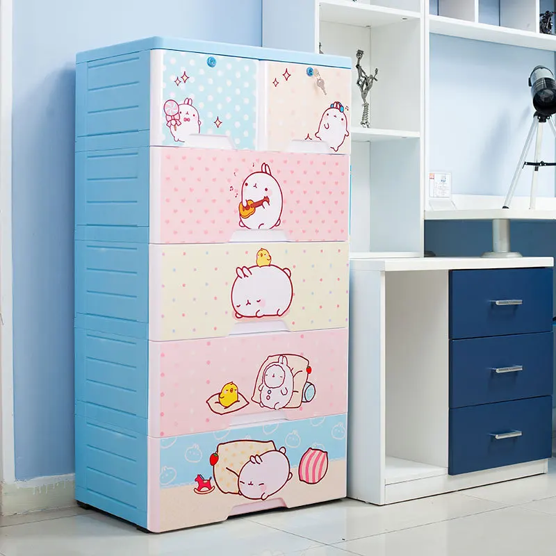 Детский пластиковый ящик с застежкой и принтом кролика