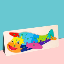 Wholesale Customize best welcome fashion 3d wooden puzzle jigsaw Educational Games Toys for kids