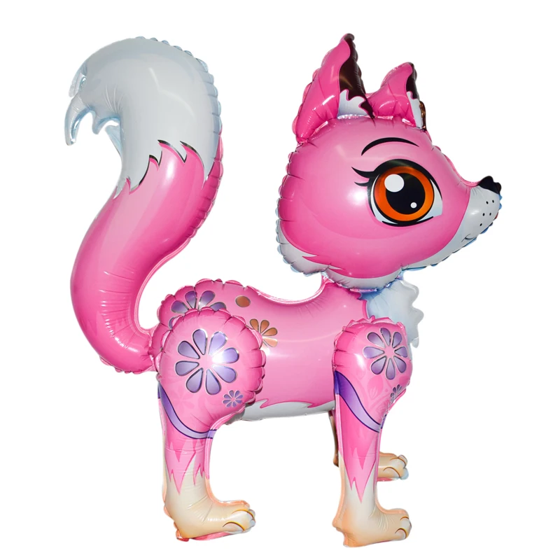 New Arrival 4D Balloon With Movable Limbs Rotation Inflador De Globos Fox Shape Inflatable Balloon For Child