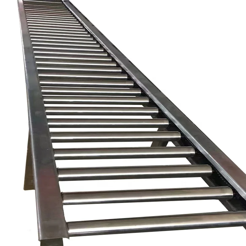 power/gravity manual drum conveyor system, stainless steel electric drum conveyor, used for cardboard boxes