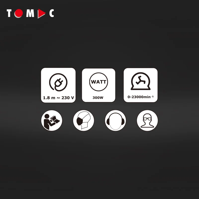 TOMAC AC 300W Multi-Functional Oscillating Cutting Saw Blades for Woodworking, Metal, and Plastic