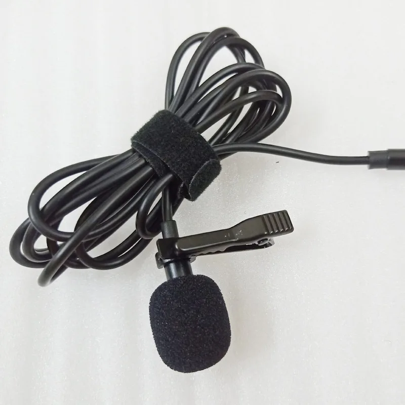 newest portable 3.5mm/35mm wired mobile lavalier lapel external microphone 35 for smartphone electret phones recording