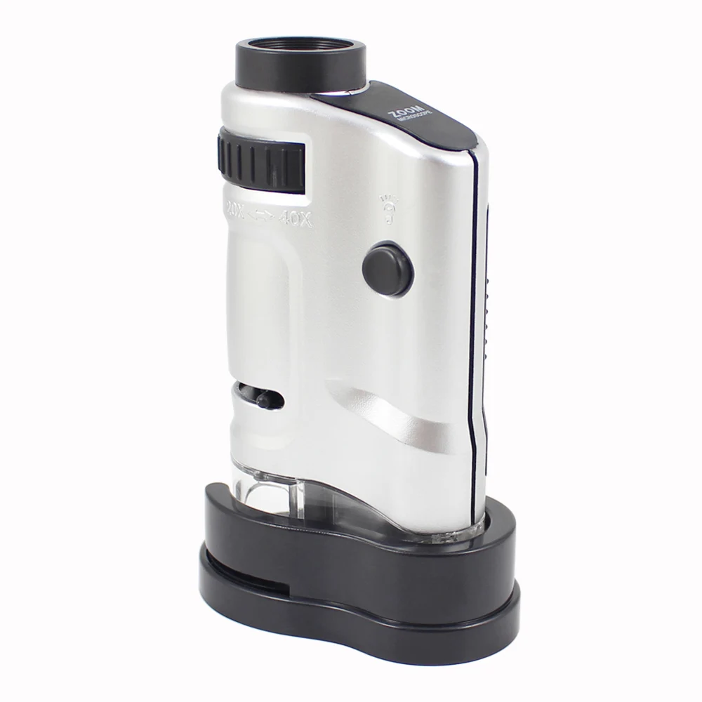 Adjustable 20X-40X Jewelry Pocket Microscope