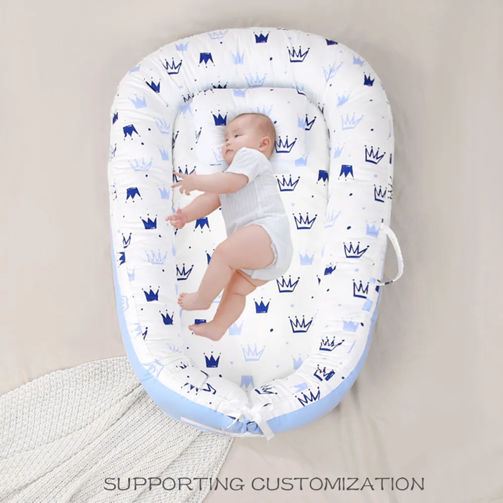 CPC ASTM CPSIA Certified Baby Lounger & Baby Nest for Newborn Portable Bassinet Bed Soft Infant Delight Snuggle Nest
