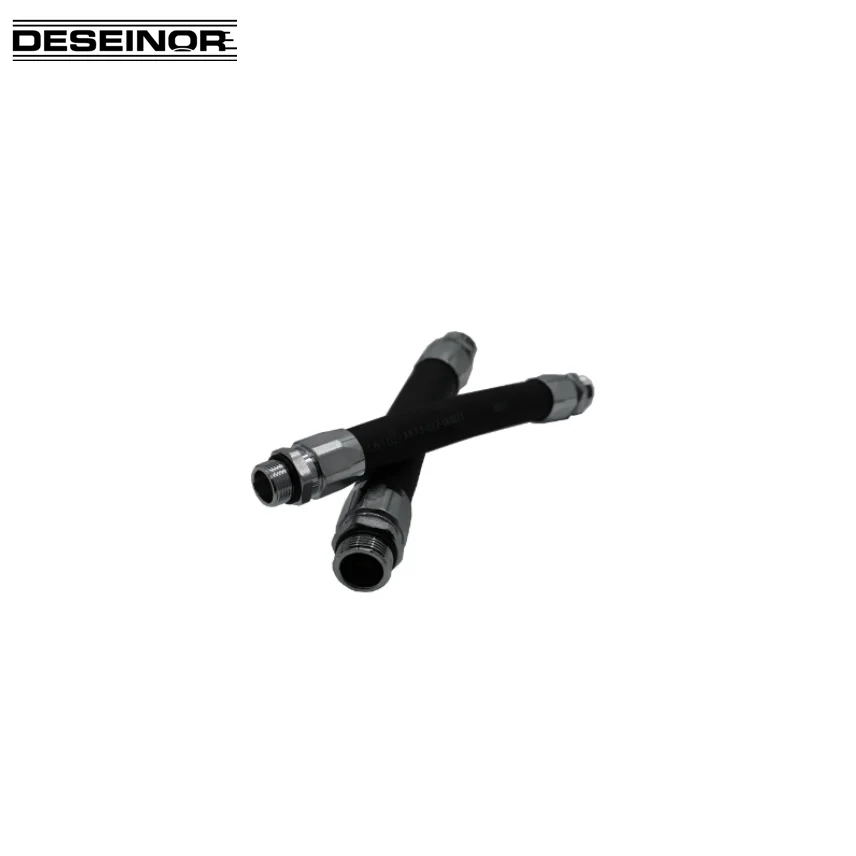 Fuel Dispenser Rubber Pump Gasoline Diesel Nozzle Hydraulic Pipe Hose Assembly with Brass Chrome Plated Fitting for Gas Station