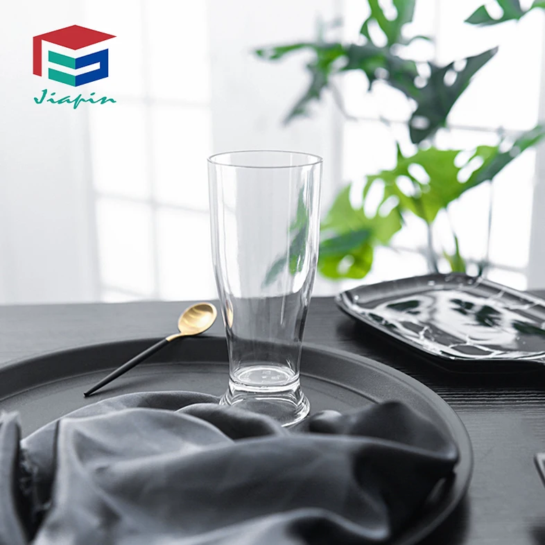 12oz unbreakable Plastic Pilsner glass drinking beer mug cup water glass for camping