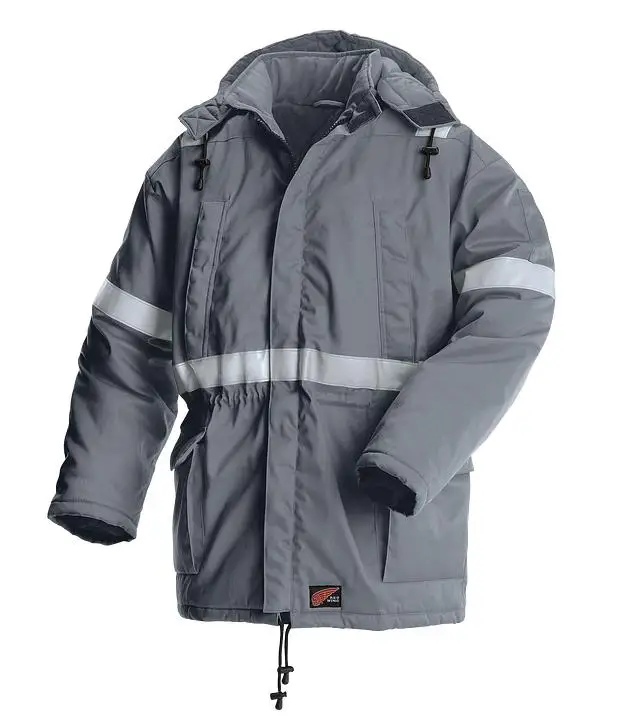 Wholesale High Visibility reflective tapes Anti-static flame resistant protective Winter Parka Coats Workwear For Men
