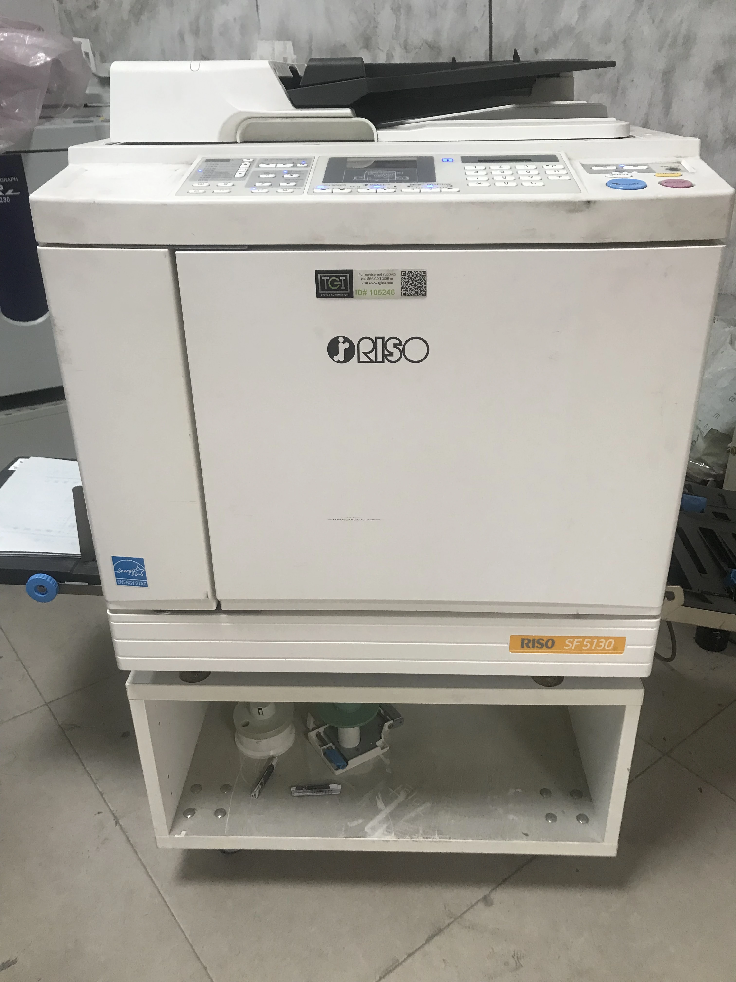 cheape price used and refurbished risos SF5130 B4  risographs digial duplicator copy printing machine