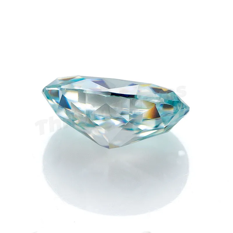 Thriving Gems Synthetic Gemstone Lab Created Diamond Unique Oval Moissanite DEF