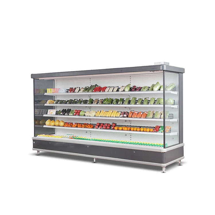 Commercial Supermarket Display Refrigerators Two Glass Door Beer Fridge Upright Beverage Cooler Freezer