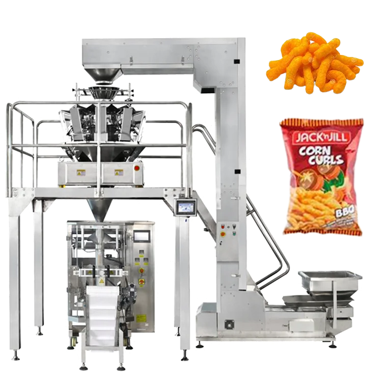 Automatic Food Packing Machine Multi Functional Peanut Nuts Rice Cereal Snack Pringle Potato Chips Packaging Machine