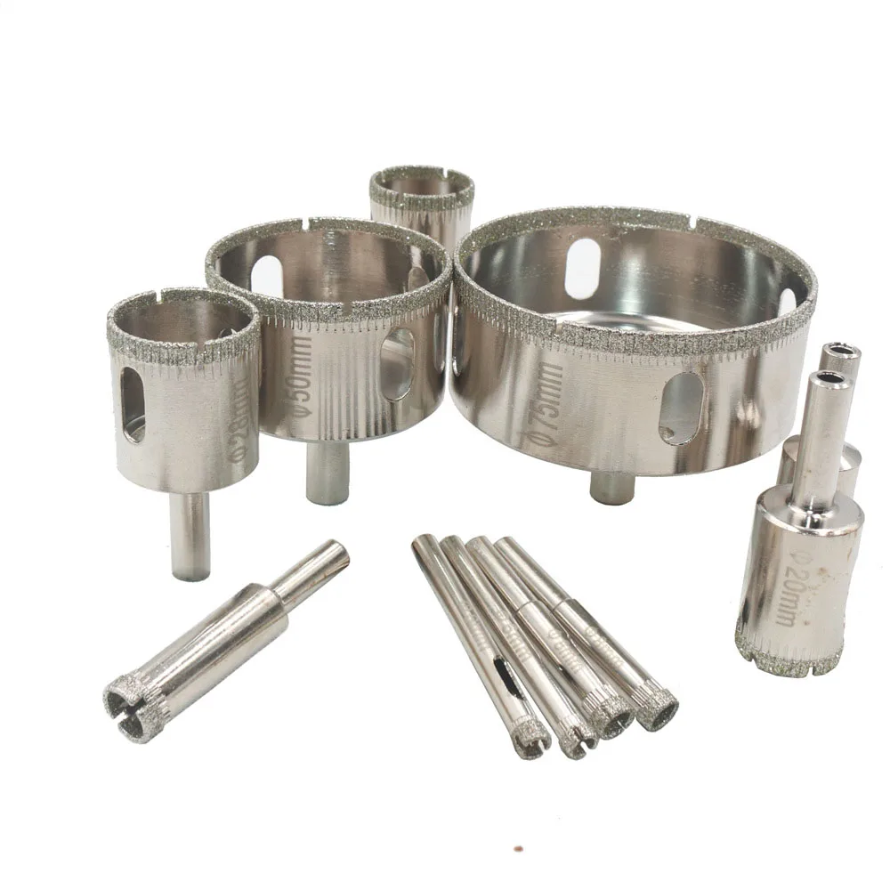 1Pcs 6-100mm Glass Hole Saw Diamond Coated Drill Bits Drilling Crown for Tile Marble Ceramic Power Tools Glass Cutter