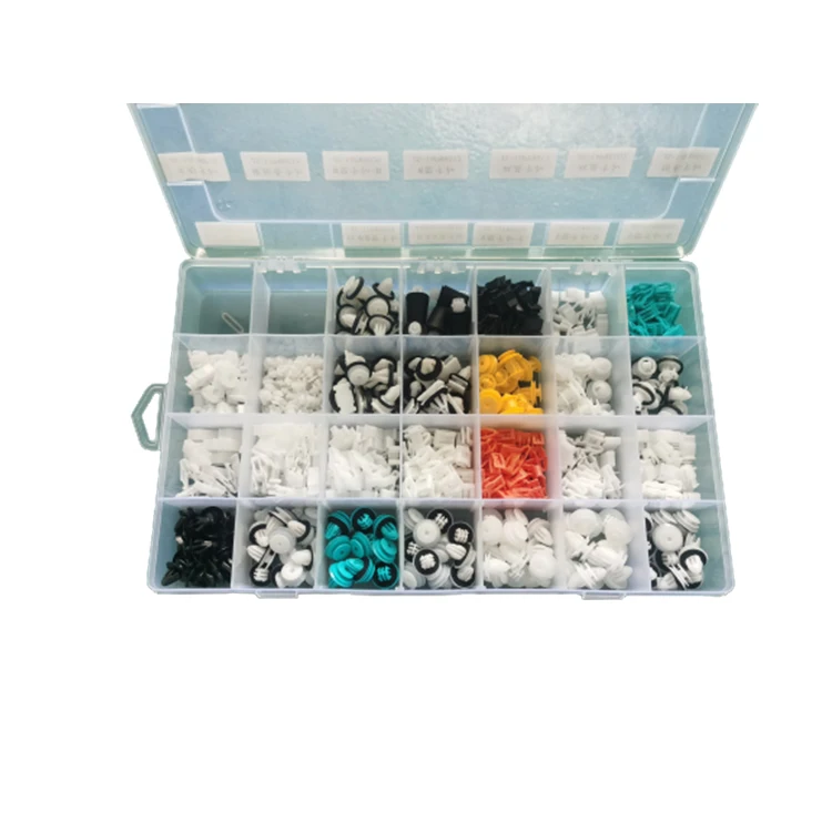 
Factory Manufacture Various Colored Plastic Buckle Auto Fastener Clip 