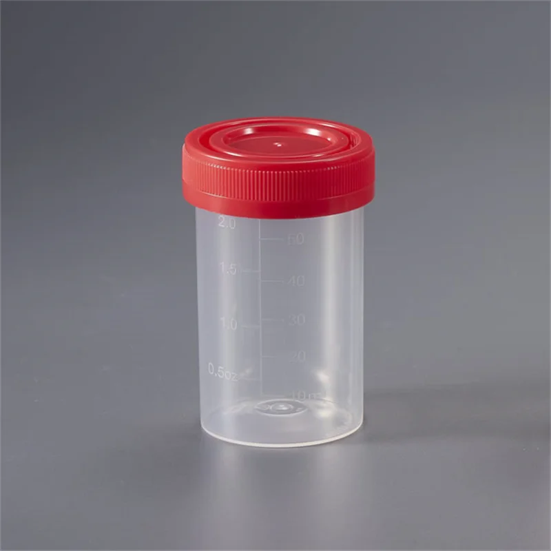 Custom Clear Security Seal PP 24 Hour Urine Collection Container 60ml Sterile Vacuum 60ml Urine Container
