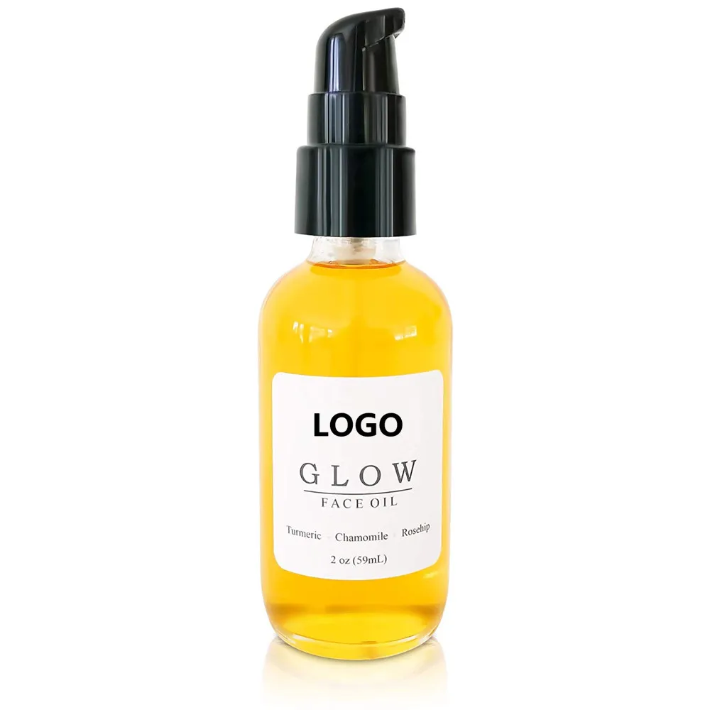 Private label Premium Quality Organic Turmeric Chamomile Rosehip Anti Aging Glow Face Oil