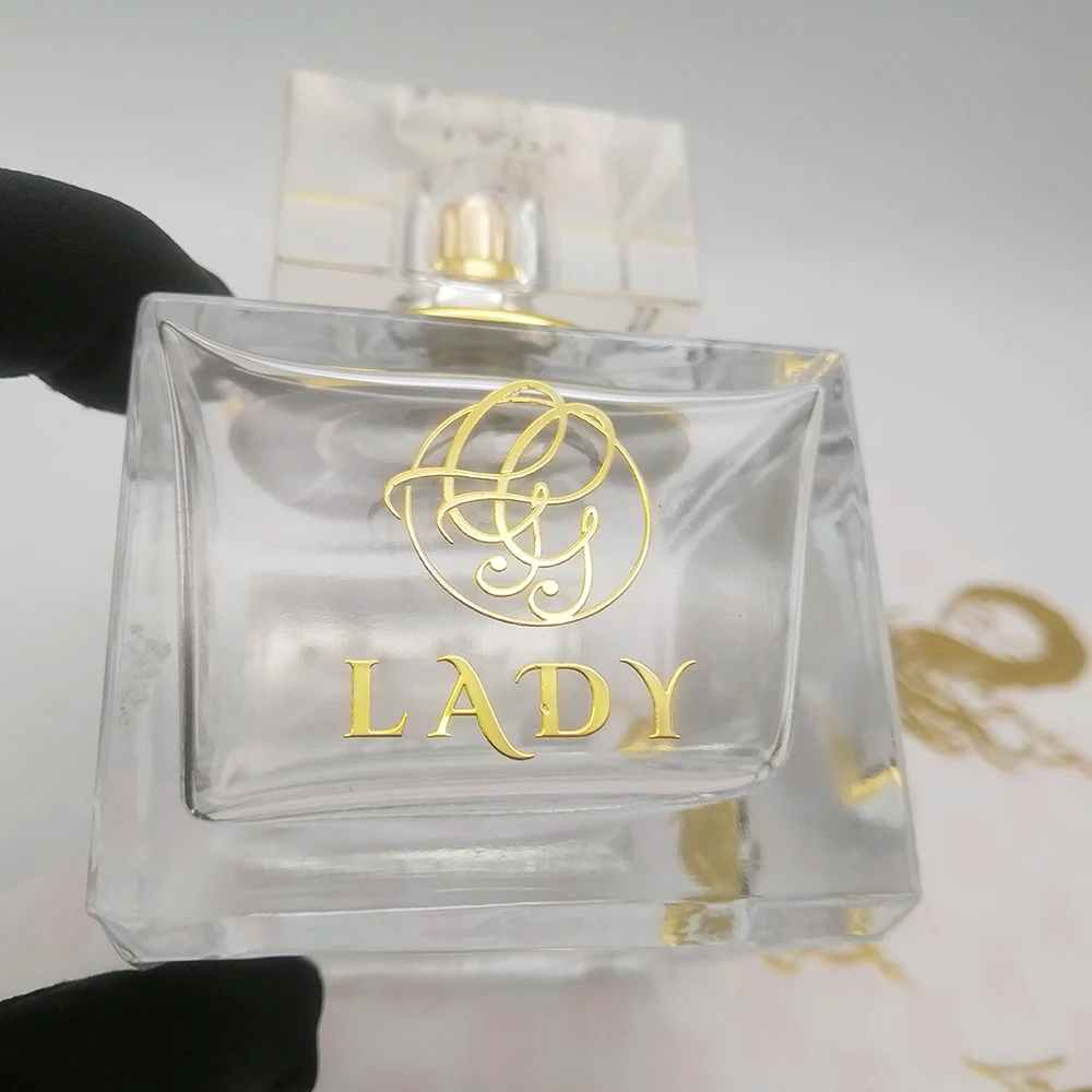 custom printing 3d logo uv transfer sticker Nickel gold foil stickers embossed Label Scratch Off Metal print label logo sticker