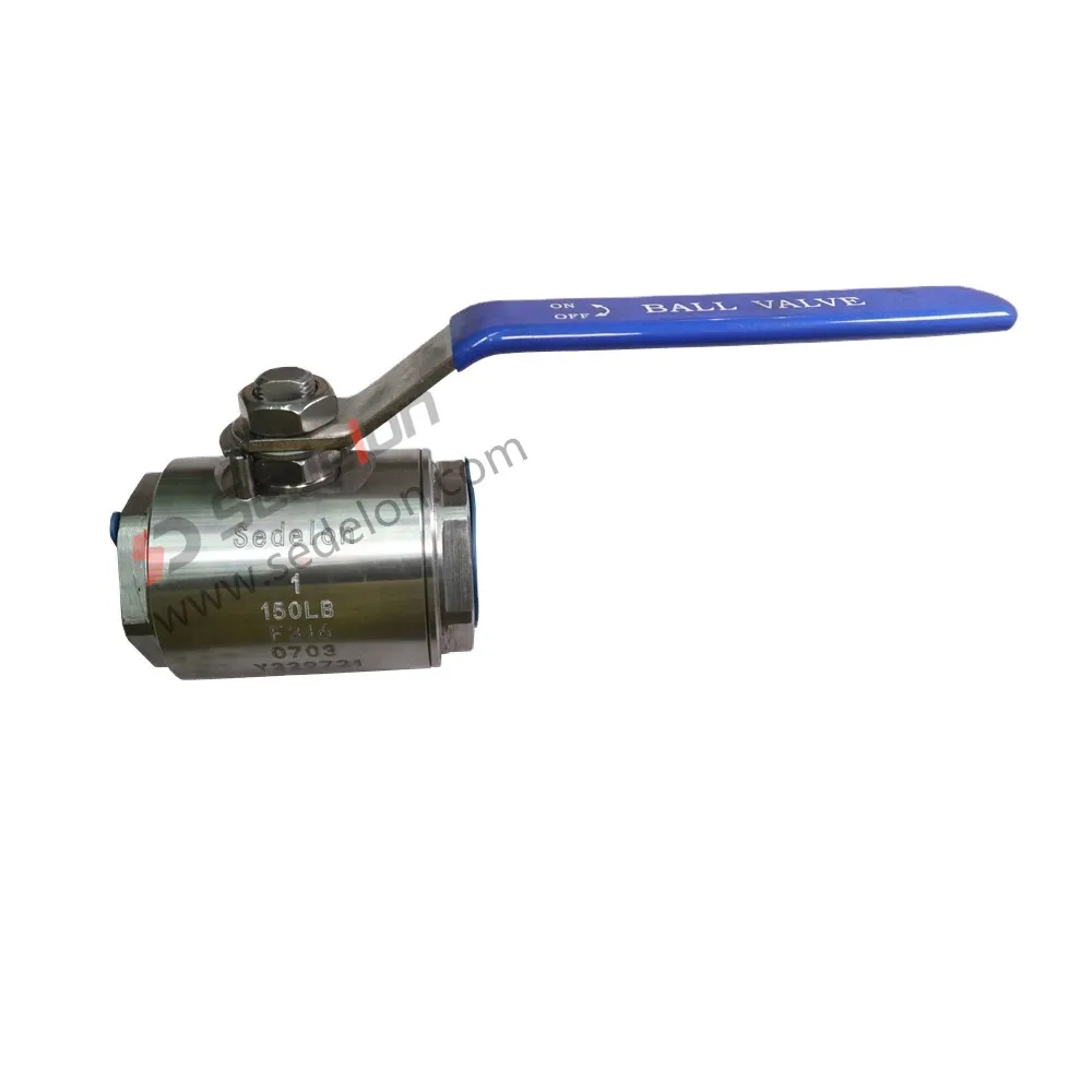 API6D 2PC Stainless steel Screw NPT Ends Ball Valve