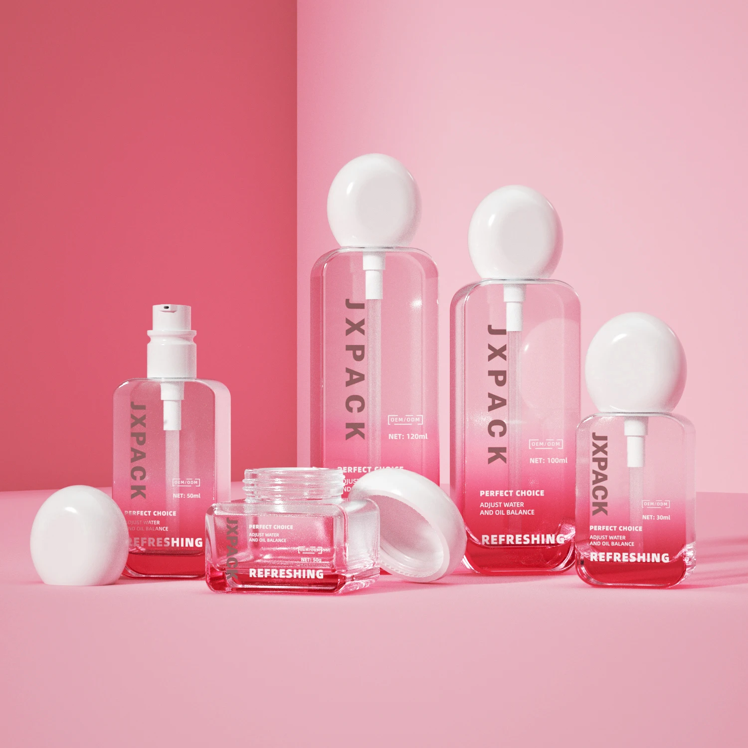 make up bottle stone cap glass 50 g 30 50 100 120 ml modern special shape cosmetic bottle glass jars and bottles