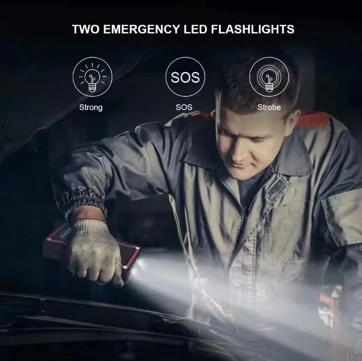 Power Bank Starters 2000a Charger Mini 12v Powerbank Jump Starter For Car