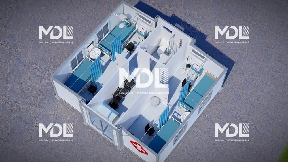Hot Sale Fast Build Modular Container Hospital Container Clinic Prefab House For Europe