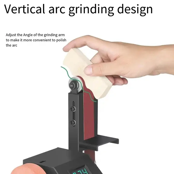 Rechargeable Small Belt Sander Lithium Micro Mini Electric Polishing Machine Knife Sharpening Talisman Sandpaper Machine