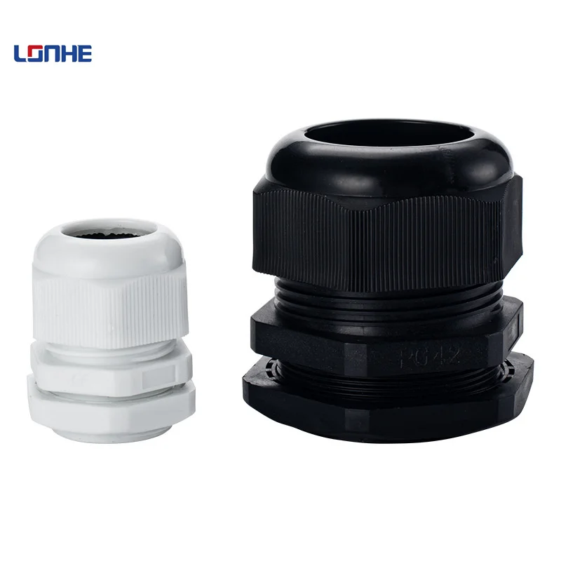 Nylon Cable Glands Waterproof Cable Gland Joints Plastic Waterproof PG21