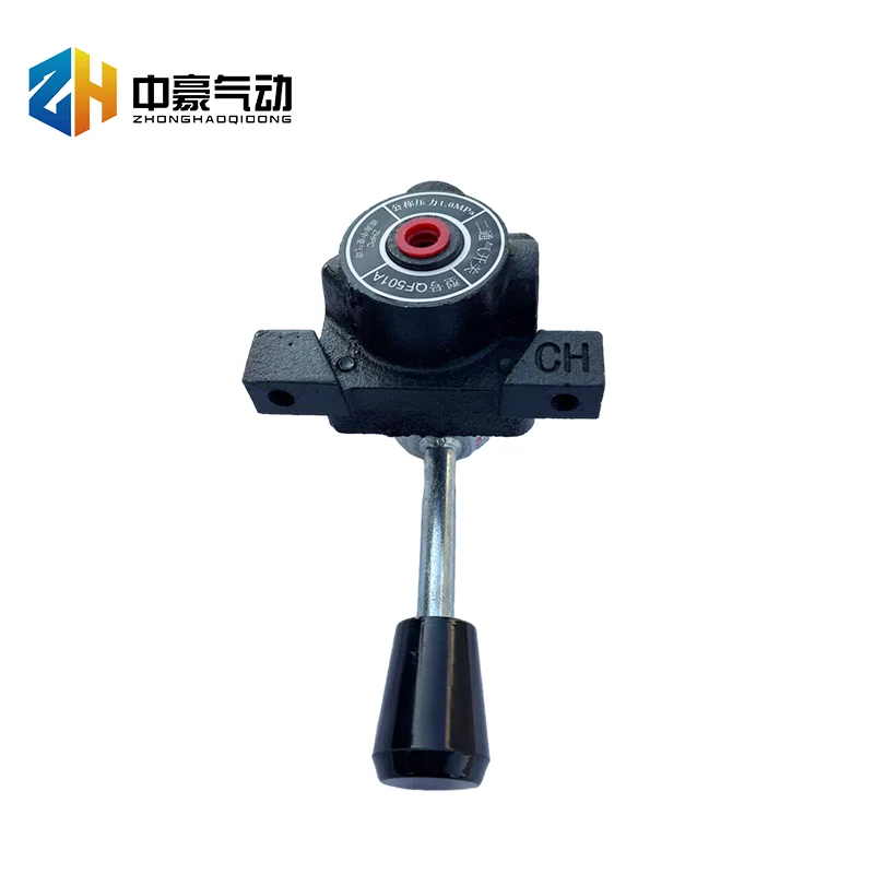 High Quality Aluminium Alloy QF501 pneumatic hand switch valve