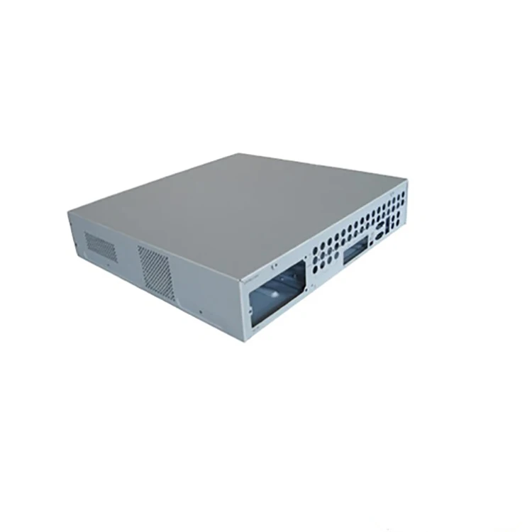 Custom laser cutting bending powder coating stamping HDD TV set top box bending steel sheet metal enclosure