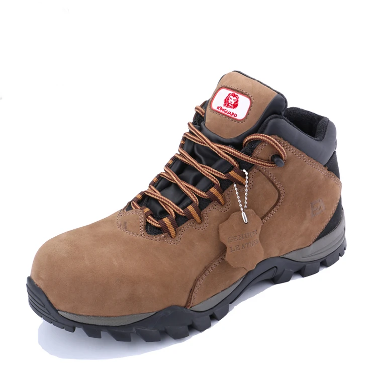 Wholesale Supplier Suede Leather Working Rubber Iron composite Midsole Toe Safety Boots