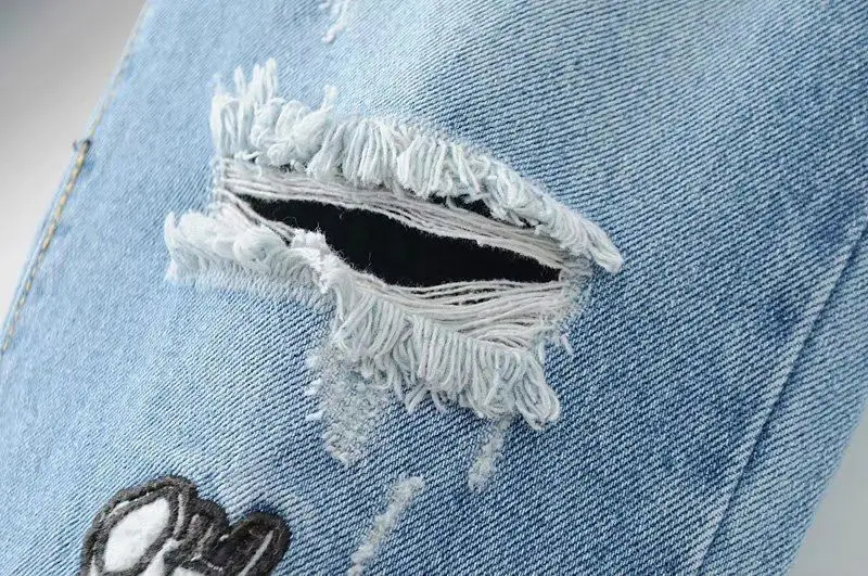 
wholesale embroidery patch women jeans 