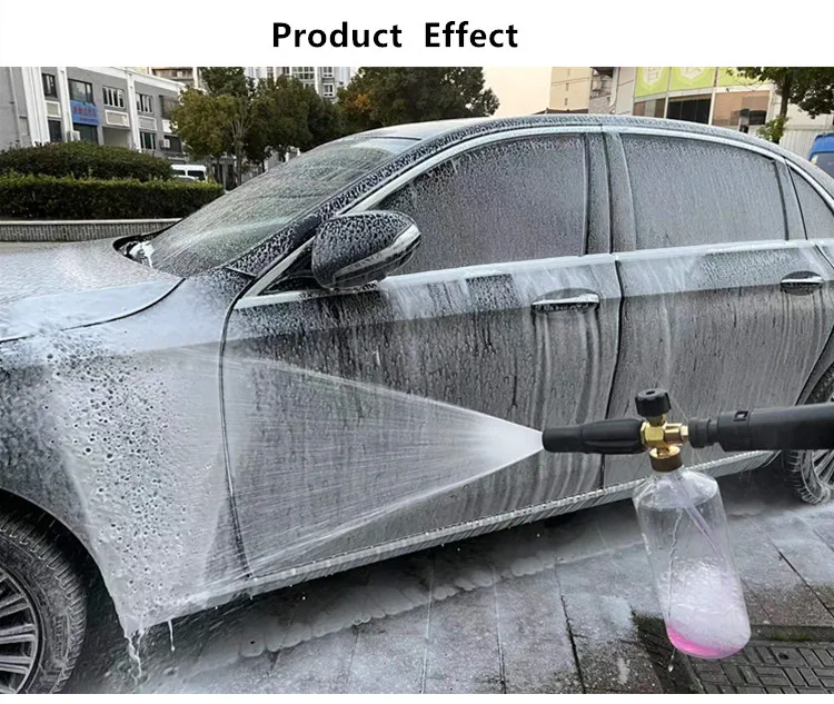 SHAN DUN car wash foam gun foam lance sprayer Karchere snow foam cannon with transparent bottle