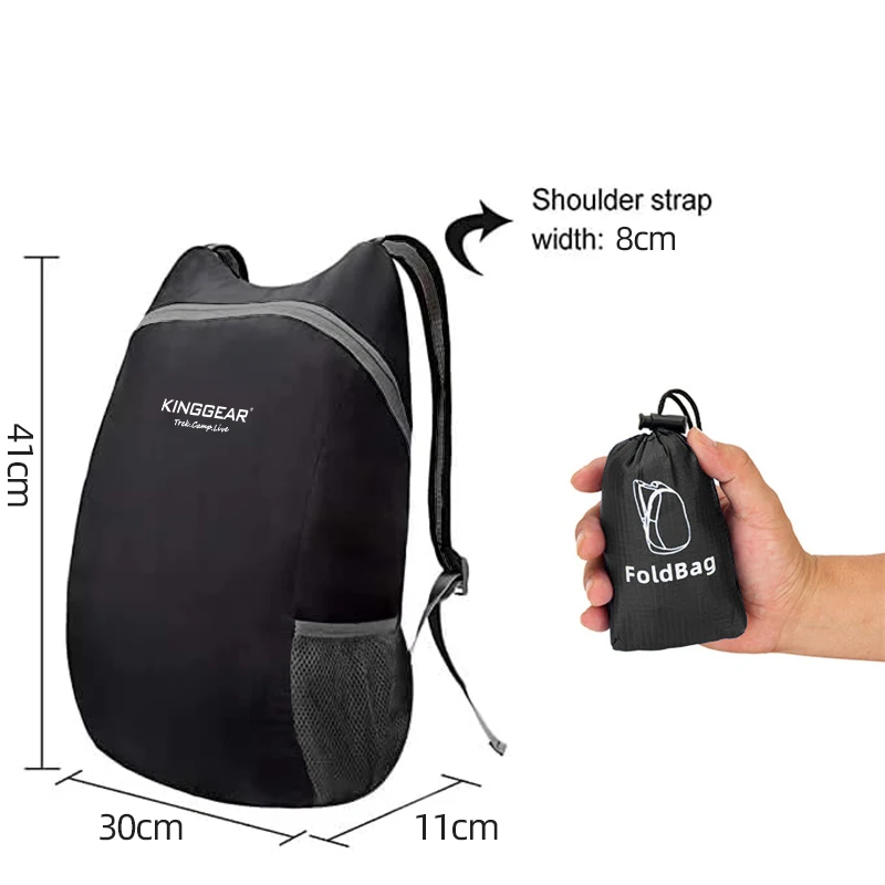 Outdoor Sport Climbing Camping Foldable Lightweight Shoulder Bag 15-20L Small Packable Backpacks Hiking Backpack