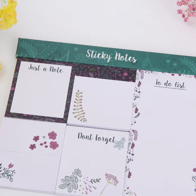 50 sheets 80g paper Post notes combination N times customized logo memo card notes set Vietnam paper factory wholesale