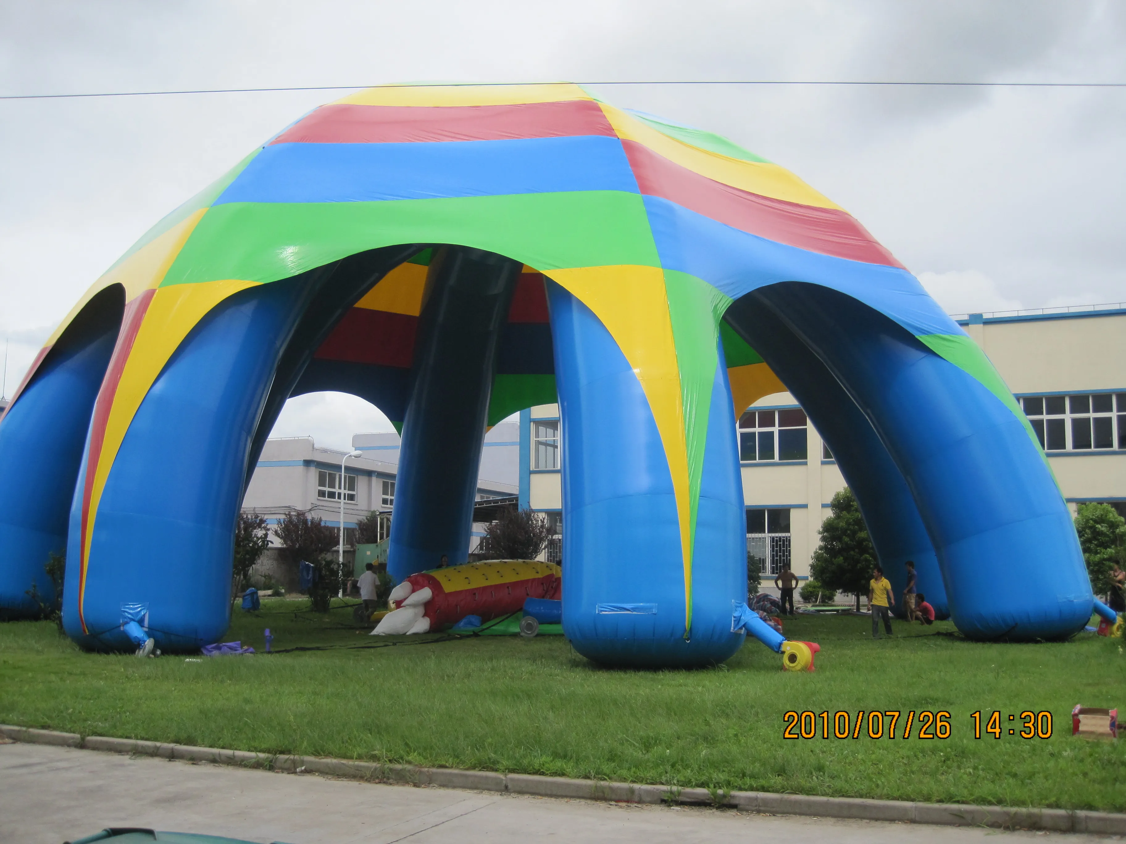 customized large inflatable cube octopus tents for camping or event on sale/Dia 30m (98ft) inflatable party tent hot sell