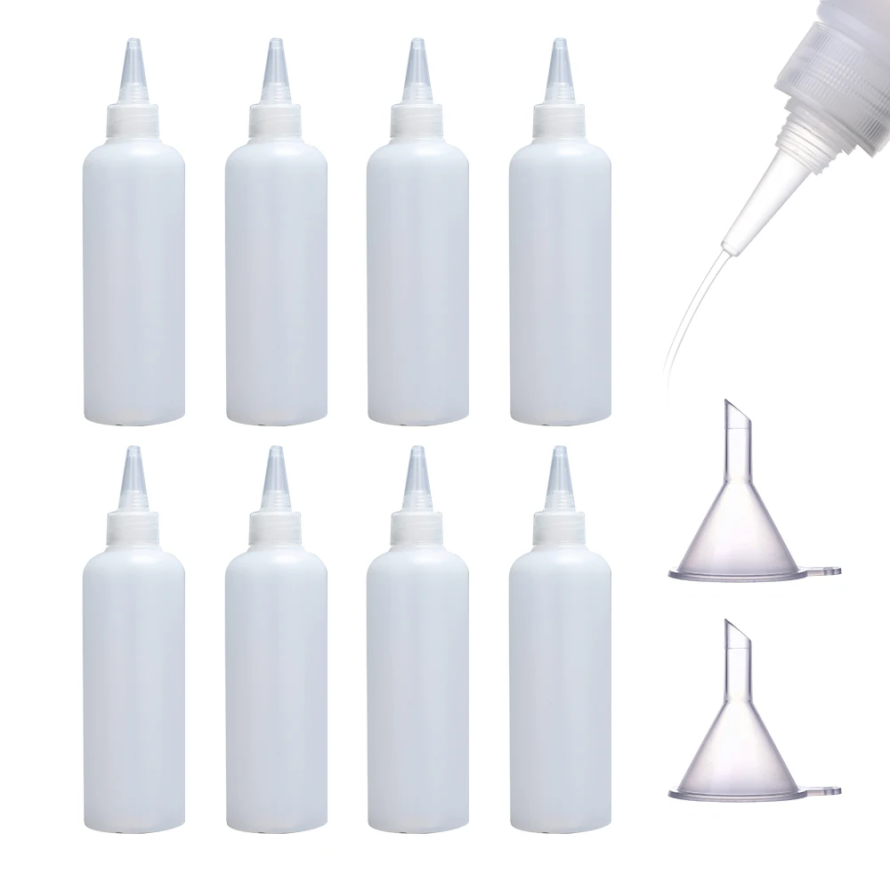Wholesale Supply  Wide Mouth Clear Plastic Perfume Powder Funnels Mini Funnels for Science Lab Bottle Filling Liquid